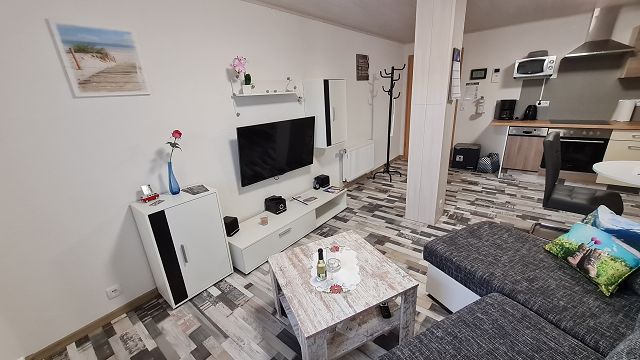 Wohnbereich der Ferienwohnung Aura im Allgäu