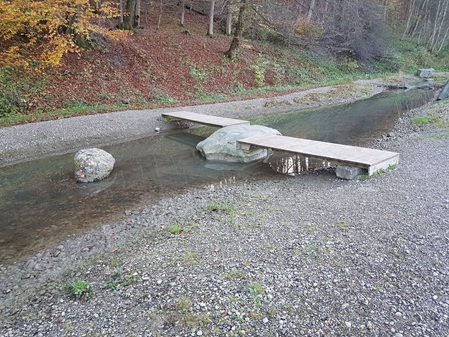 Barfußpfad an der Iller