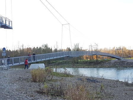 Hängebrücke an der Iller